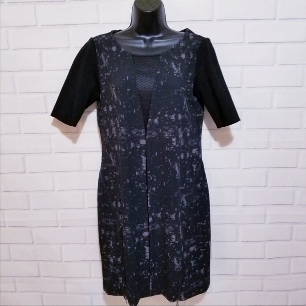 Elie Tahari for Design Nation Mixed Media Sheath